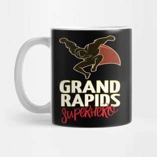 Grand Rapids Superhero Michigan Raised Me Mug